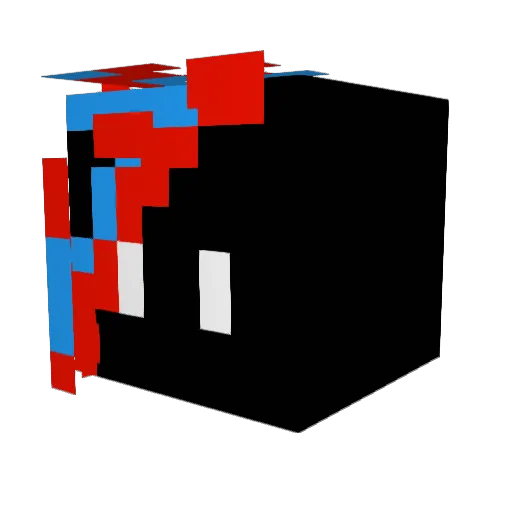 Aulemighty Minecraft avatar head, 3D render