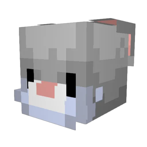 Auleryn Minecraft avatar head, 3D render