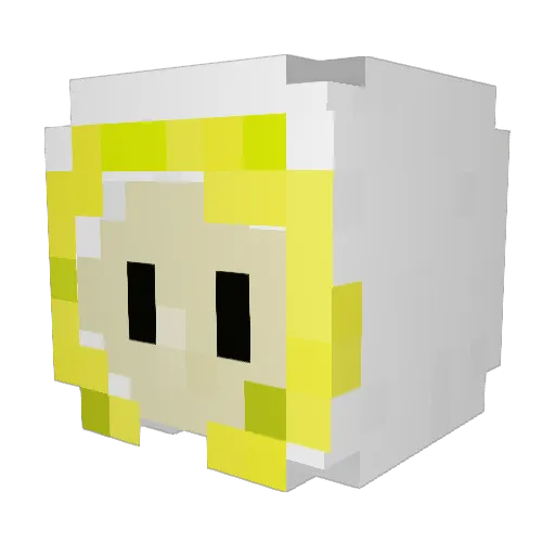 Aulric Minecraft avatar head, 3D render