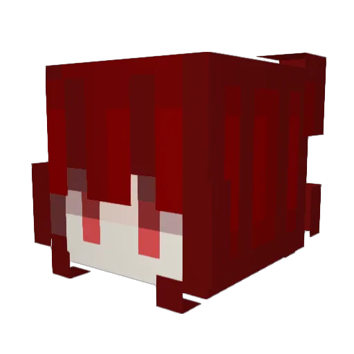 Auly Minecraft avatar head, 3D render