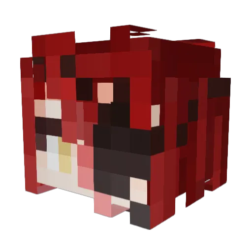 AumPK Minecraft avatar head, 3D render