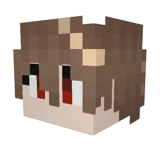 AunoAdam Minecraft avatar head, 3D render