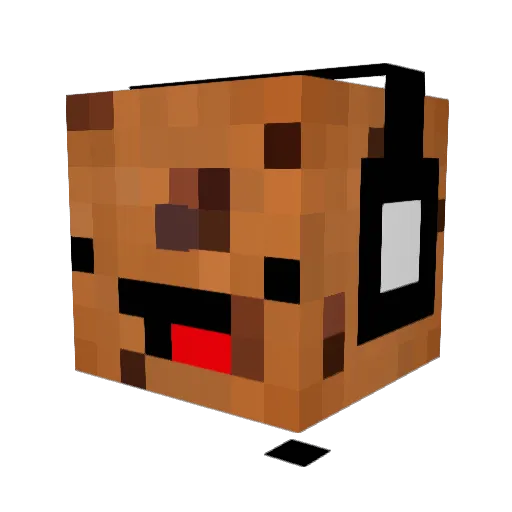 Auntydae Minecraft avatar head, 3D render