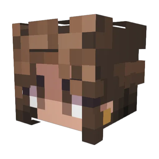 Auohl09 Minecraft avatar head, 3D render