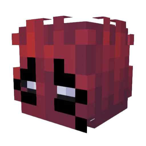 Aupia Minecraft avatar head, 3D render