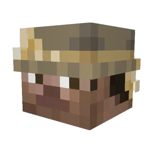 Aur1n_ Minecraft avatar head, 3D render