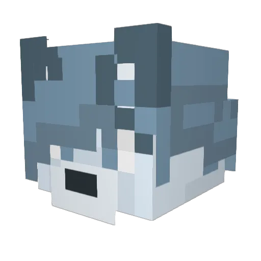 Aur47 Minecraft avatar head, 3D render