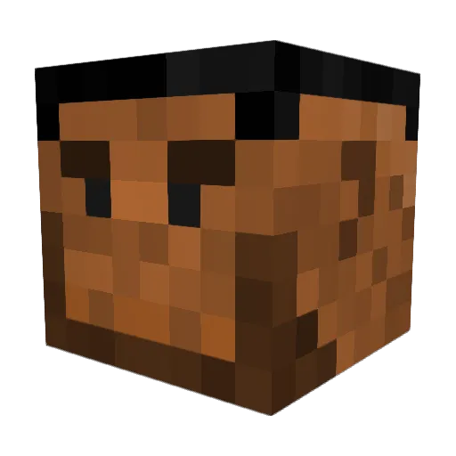Aur_1240 Minecraft avatar head, 3D render