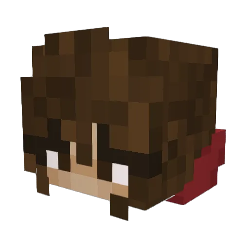 Aura240 Minecraft avatar head, 3D render