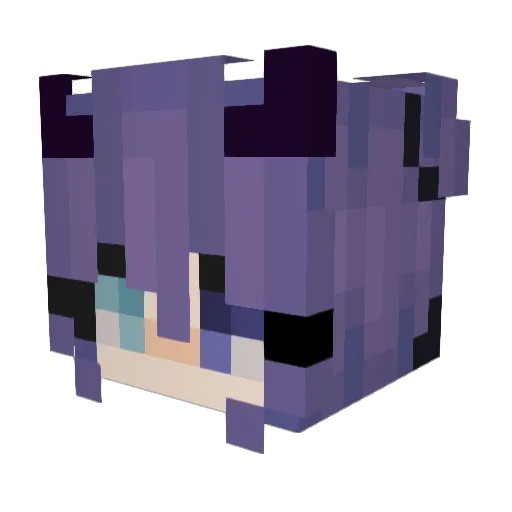 AuraGamerXD Minecraft avatar head, 3D render
