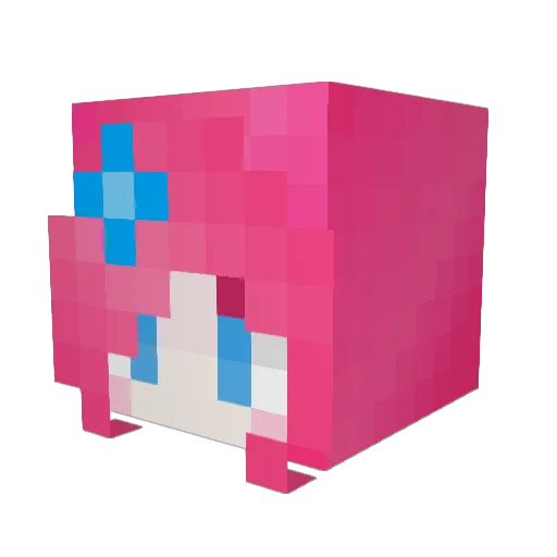 AuraHarm Minecraft avatar head, 3D render