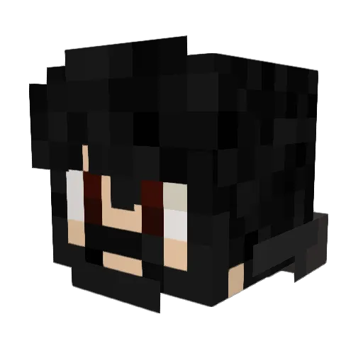 AuraRanger Minecraft avatar head, 3D render