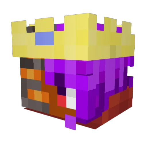 AuraSMPFan Minecraft avatar head, 3D render