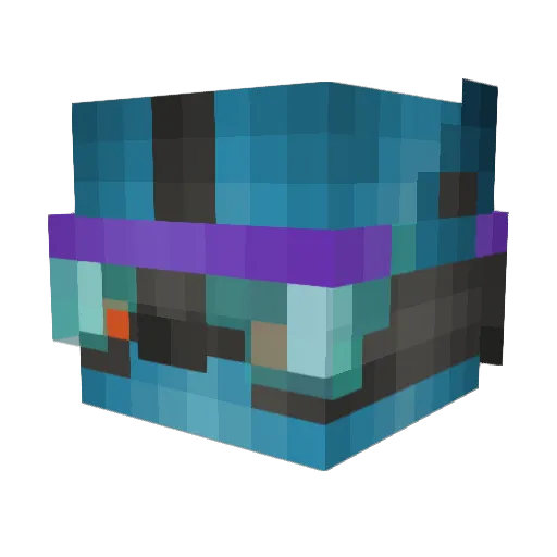 AuraWisp_ Minecraft avatar head, 3D render