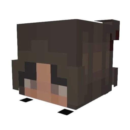 Aura_47 Minecraft avatar head, 3D render