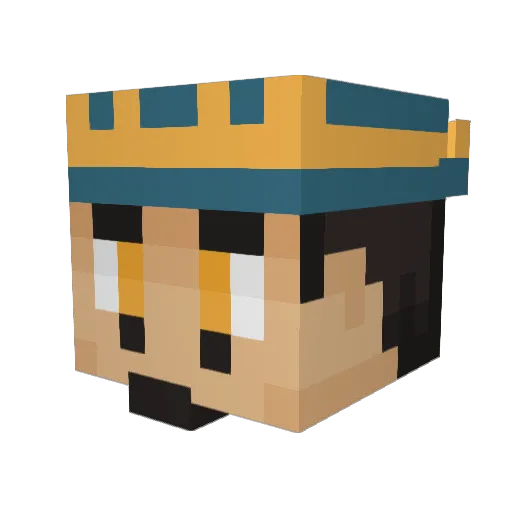 Auracle_ Minecraft avatar head, 3D render