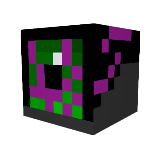 Auraelien Minecraft avatar head, 3D render