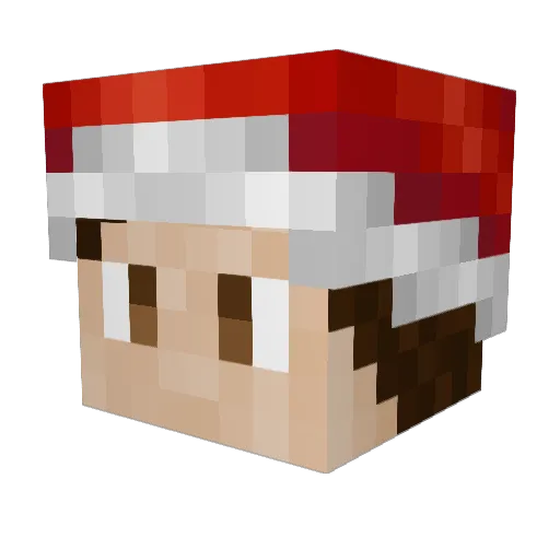 Auraxias Minecraft avatar head, 3D render