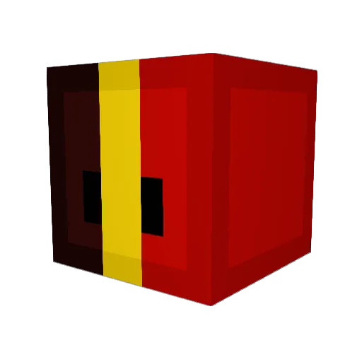 AureDbd Minecraft avatar head, 3D render