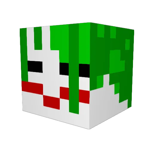 Aureateh Minecraft avatar head, 3D render