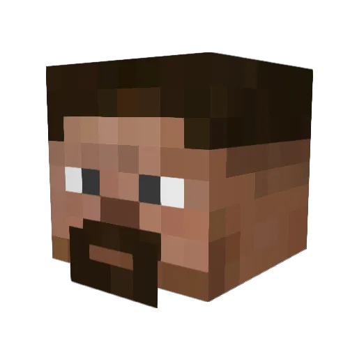 Aurel_GTR Minecraft avatar head, 3D render