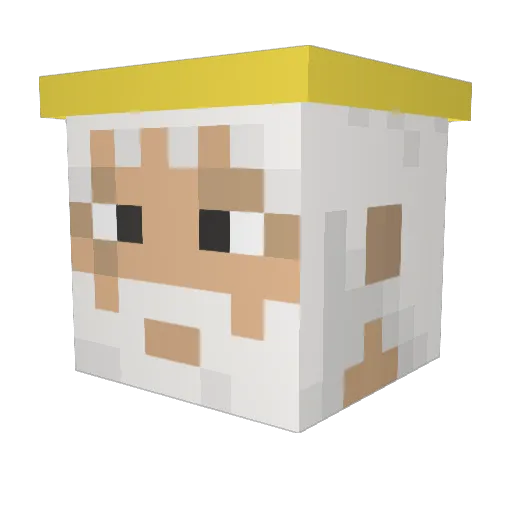 Aurelcraft83 Minecraft avatar head, 3D render
