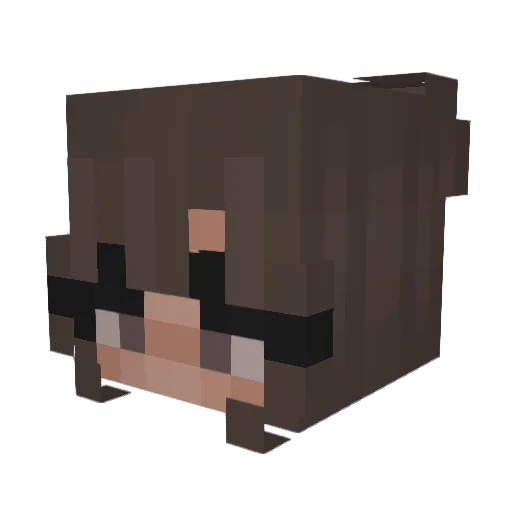 Aurelia12345 Minecraft avatar head, 3D render