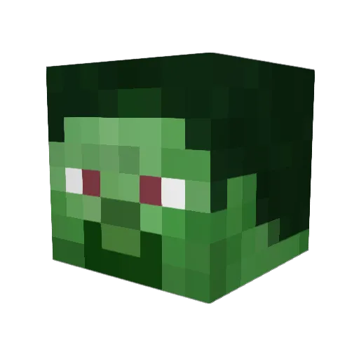 AurelioReis Minecraft avatar head, 3D render