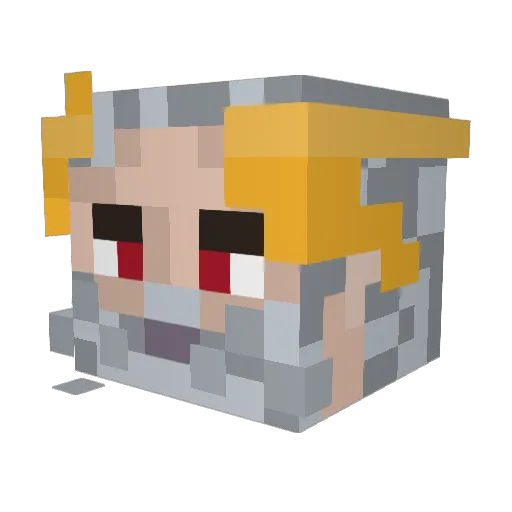 Aureliusarete Minecraft avatar head, 3D render