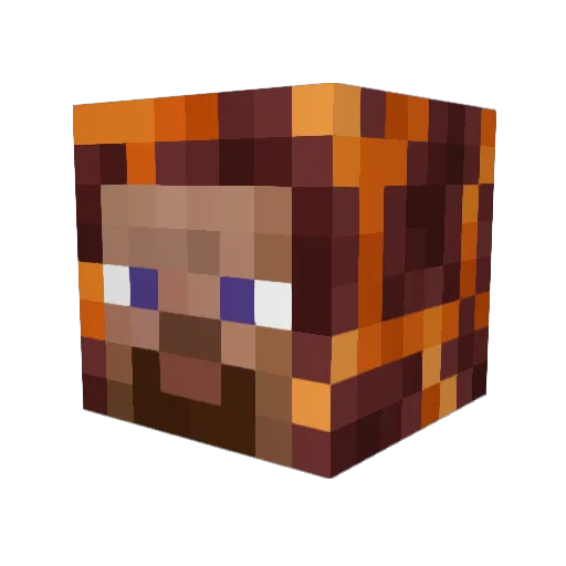Aurellius77 Minecraft avatar head, 3D render