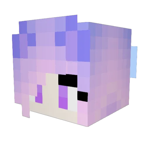 Aurelyon22 Minecraft avatar head, 3D render