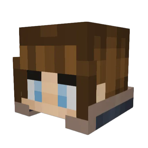 Aureon Minecraft avatar head, 3D render