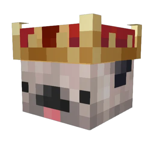 Aurequinto Minecraft avatar head, 3D render