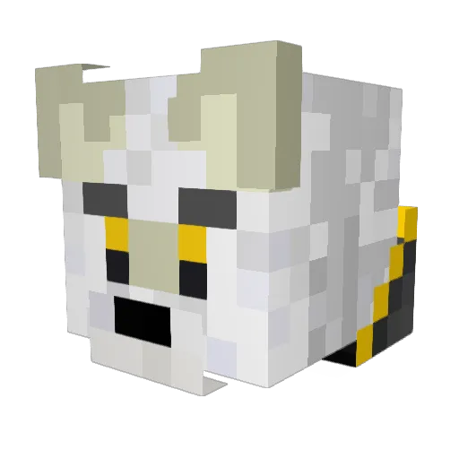 Aurer42 Minecraft avatar head, 3D render