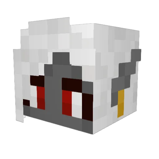 AuriWynn Minecraft avatar head, 3D render