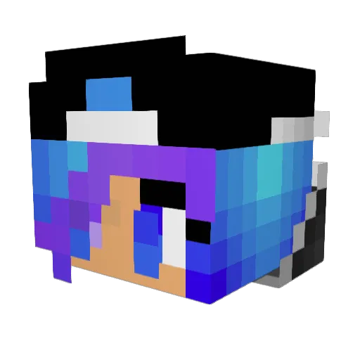 Auri_257 Minecraft avatar head, 3D render