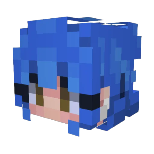 Auri_Luve Minecraft avatar head, 3D render