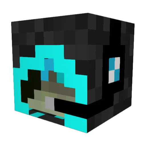 Auriane3333 Minecraft avatar head, 3D render