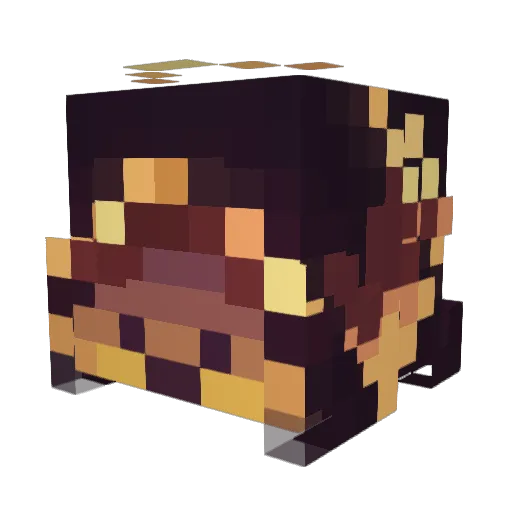Auriel419 Minecraft avatar head, 3D render