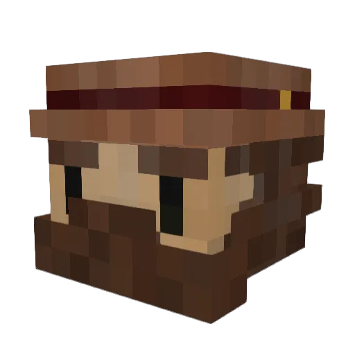 Auritor Minecraft avatar head, 3D render