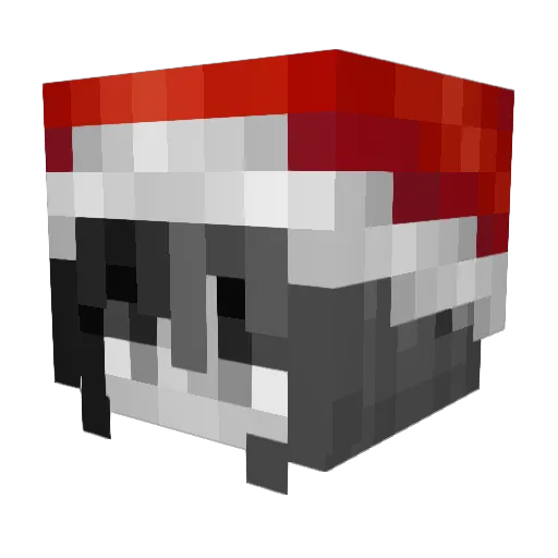 Aurokin Minecraft avatar head, 3D render
