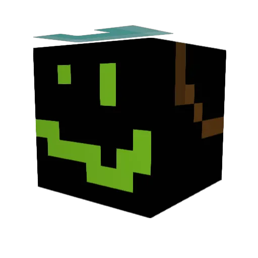 Auromancy Minecraft avatar head, 3D render
