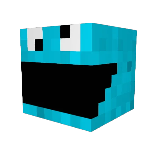 Auroon Minecraft avatar head, 3D render