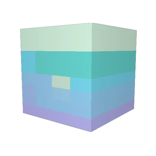 AuroraCape Minecraft avatar head, 3D render