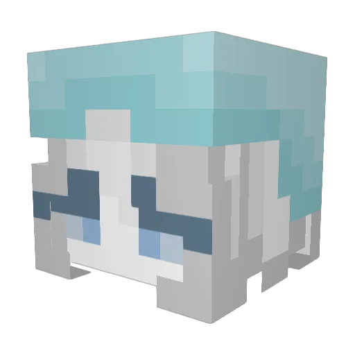 AuroraGames21 Minecraft avatar head, 3D render