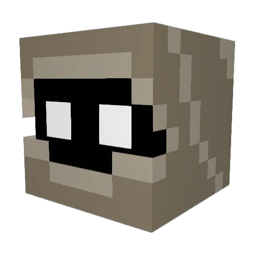 AuroraUnit486 Minecraft avatar head, 3D render
