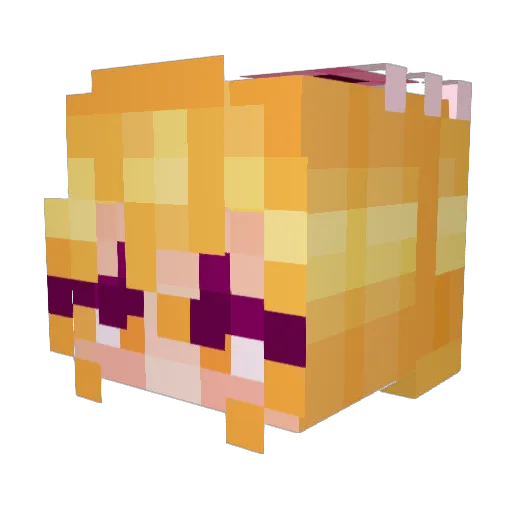 AuroraZer0 Minecraft avatar head, 3D render