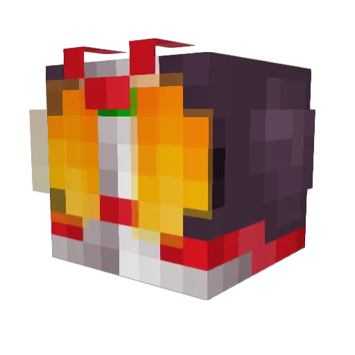 Aurora_Fox7 Minecraft avatar head, 3D render