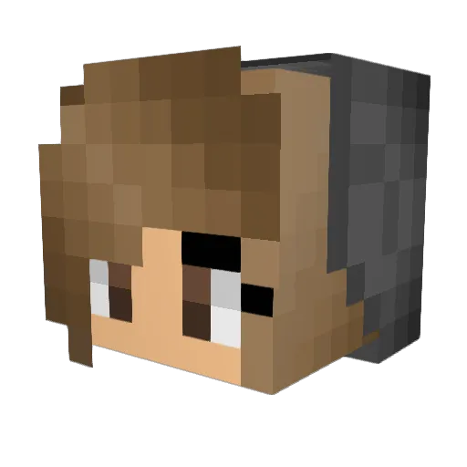 Aurora_North13 Minecraft avatar head, 3D render