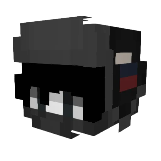 Aurora_owo Minecraft avatar head, 3D render